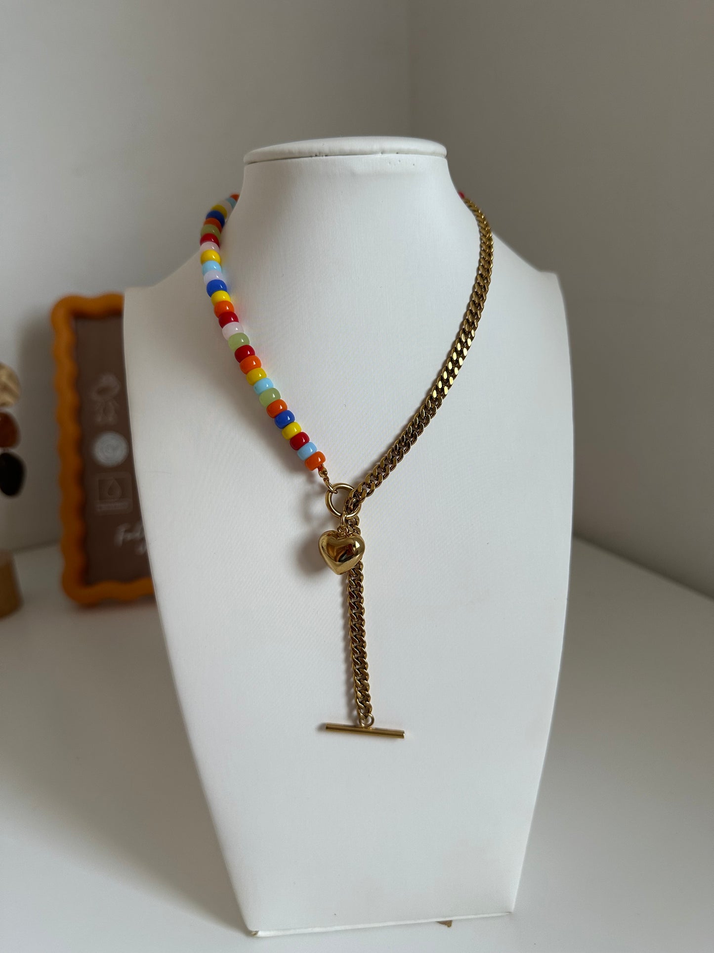 Collar cuentas color