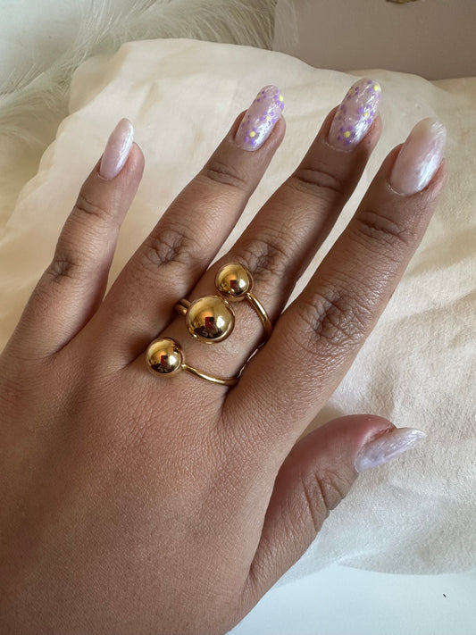 Anillo triple esfera