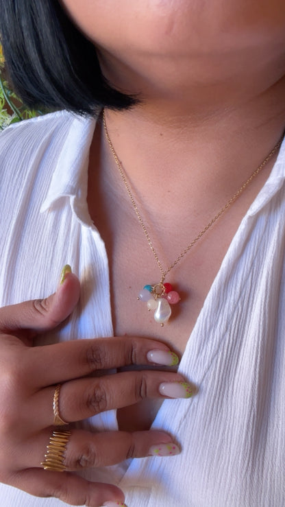 Collar pepitas de colores