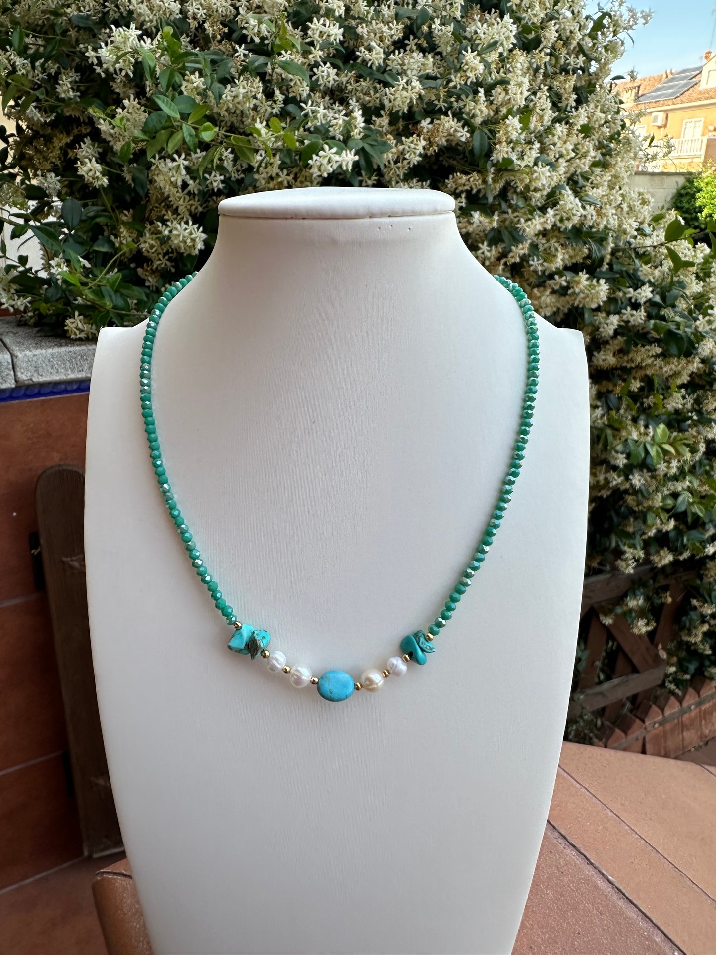 Collar piedra jade