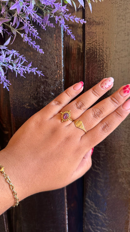 Anillo estrella Lila