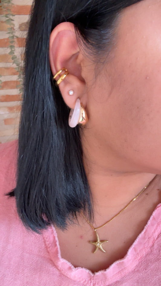 Ear cuff doble gold