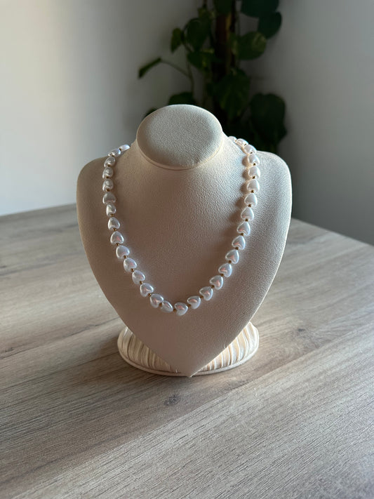 Collar Perla Corazón