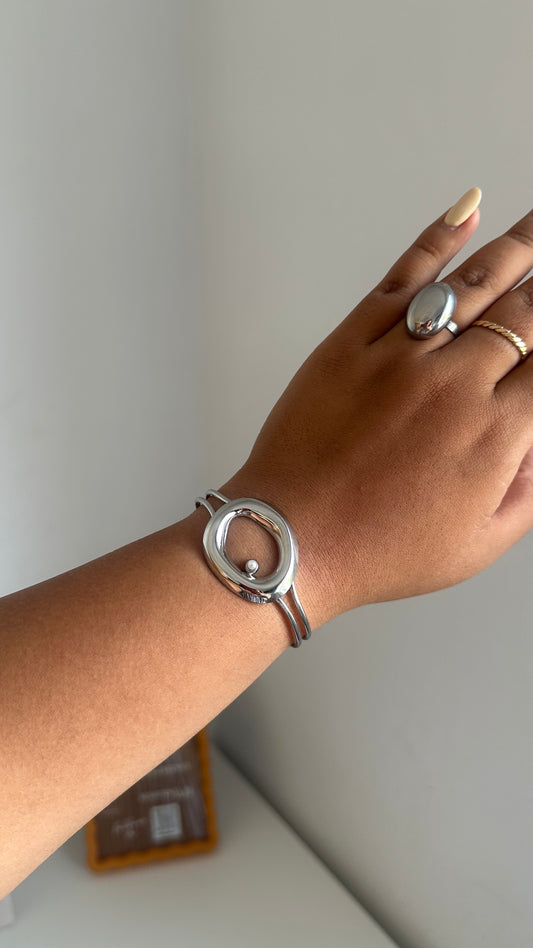 Brazalete Dana plateado