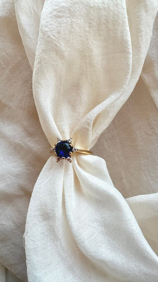 Anillo Sol azul