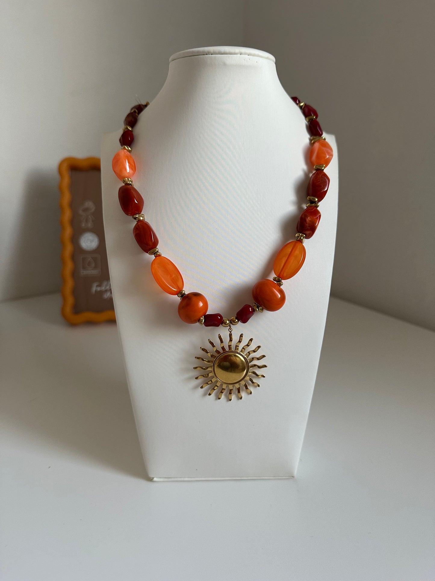 Collar Sol Naranja