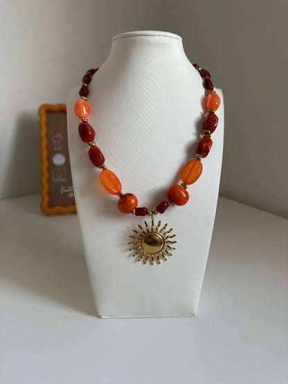 Collar Sol Naranja