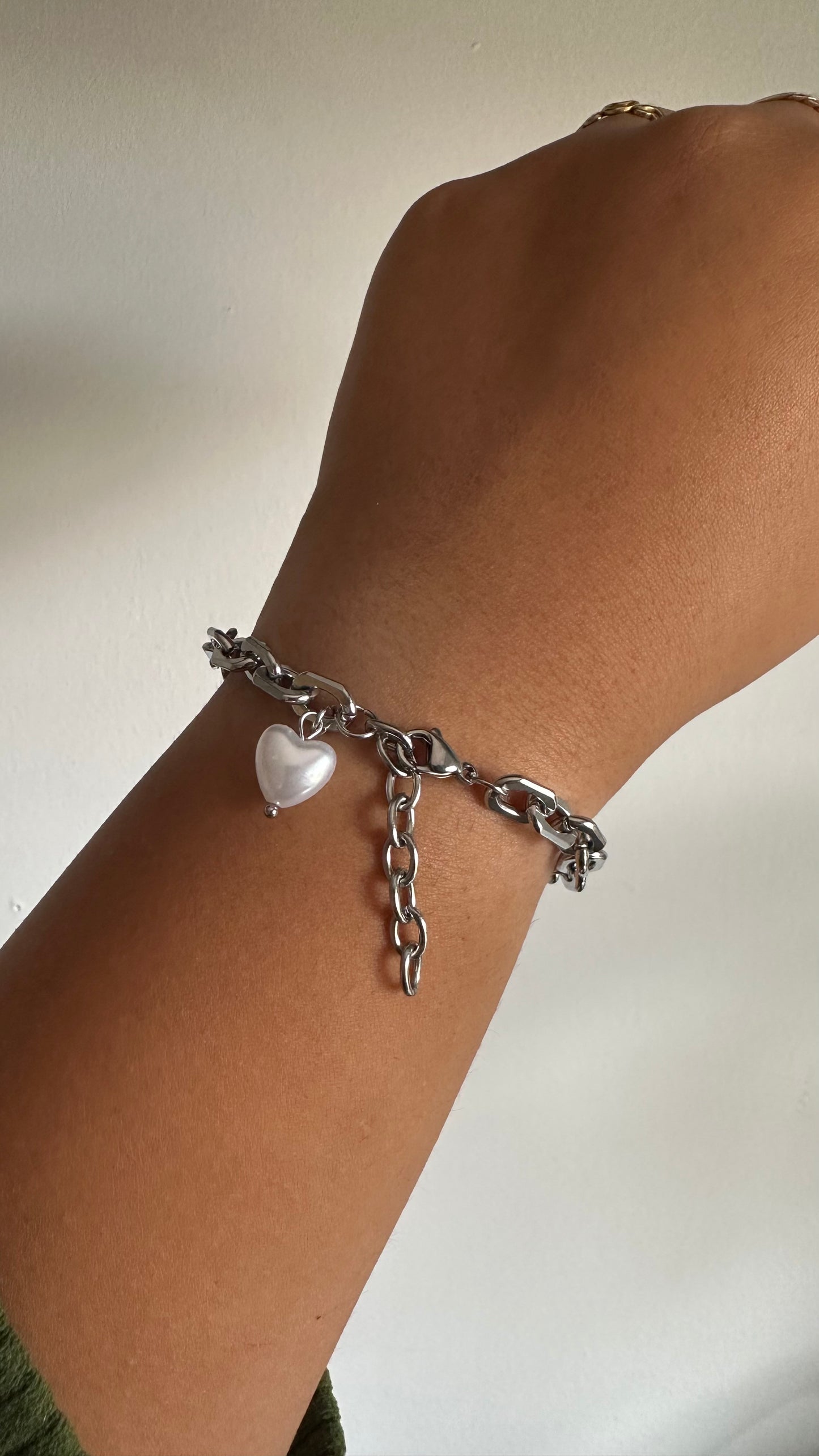 Pulsera Plata Corazón