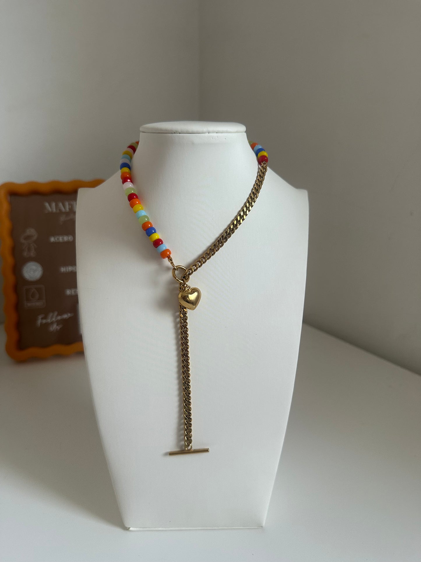 Collar cuentas color