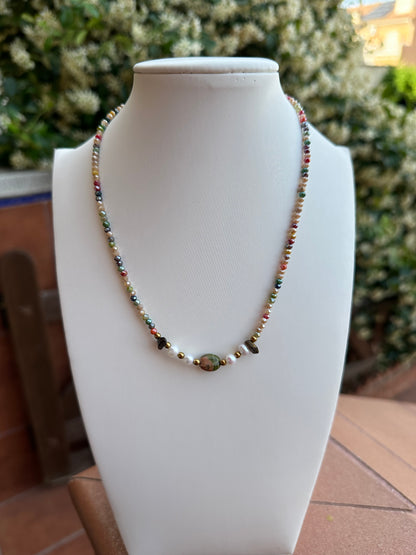 Collar piedra Color