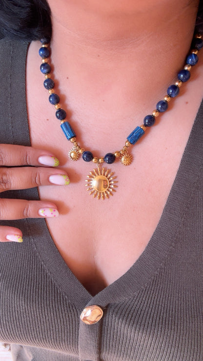 Collar Sol azul