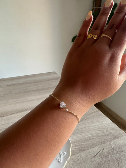 Pulsera Brillo Corazón