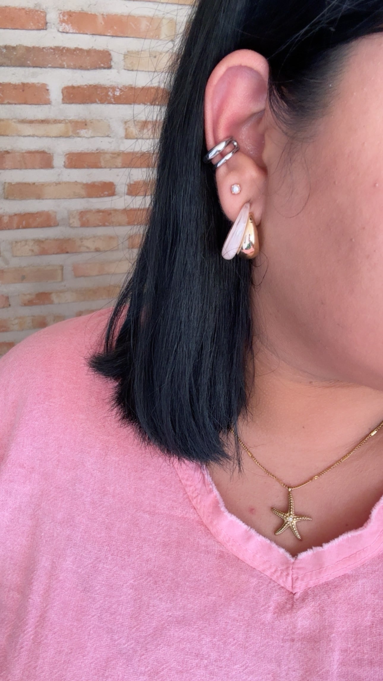 Ear cuff doble Silver