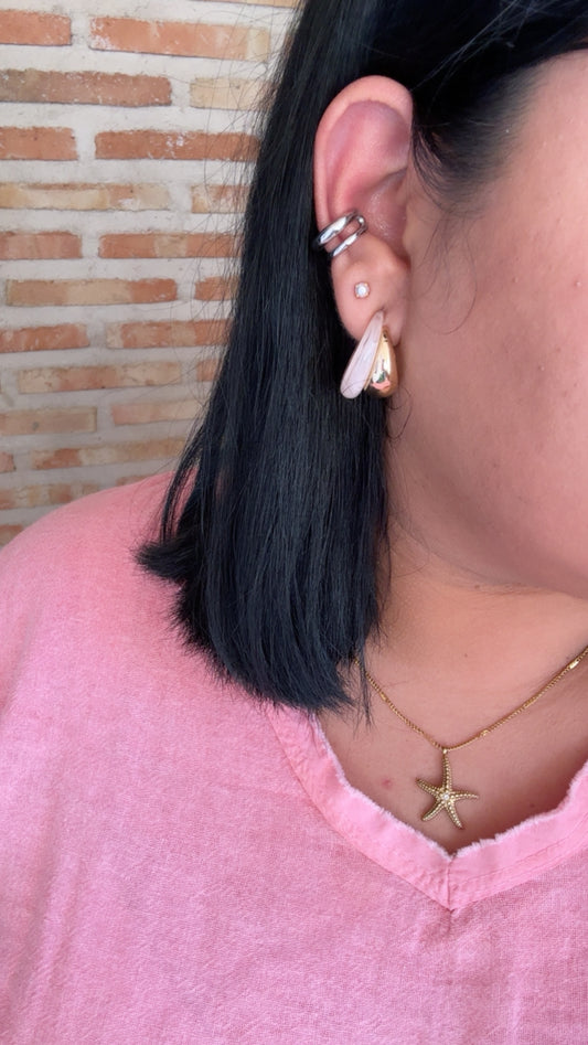 Ear cuff doble Silver