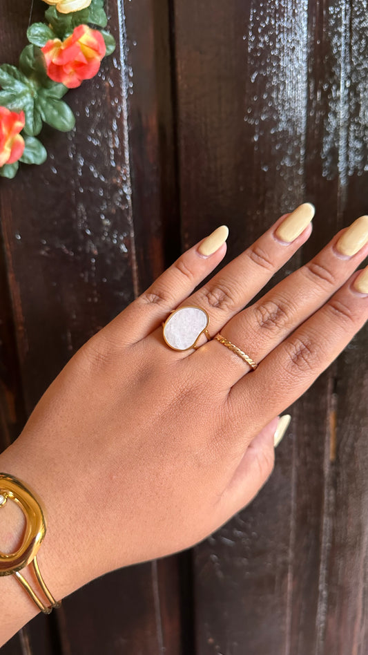 Anillo Piedra Blanca