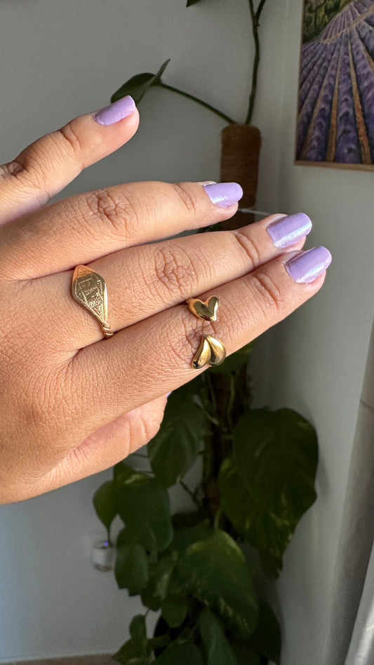 Anillo Doble corazón