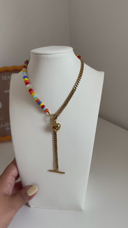Collar cuentas color