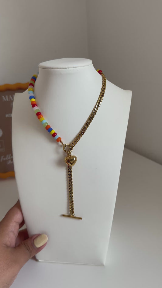 Collar cuentas color