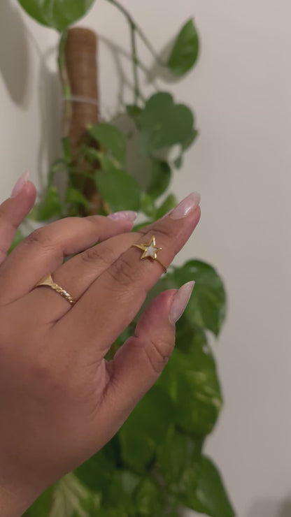 Anillo estrella Nácar