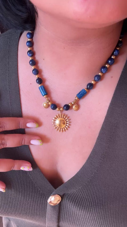 Collar Sol azul