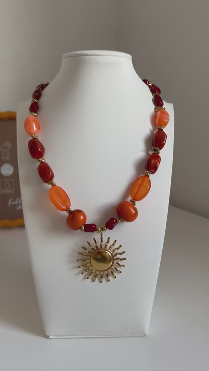 Collar Sol Naranja