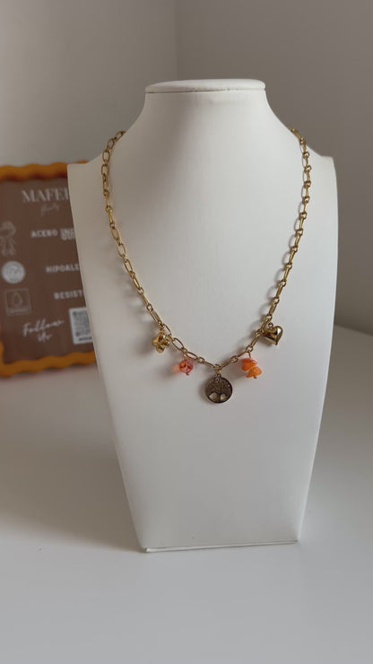 Collar vida naranja