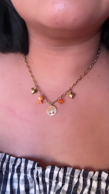 Collar vida naranja