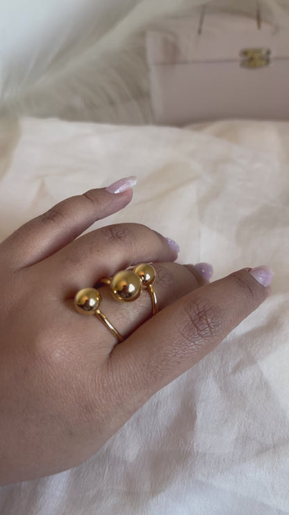 Anillo triple esfera