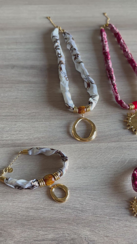 Pulsera pañuelo blanco