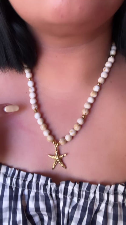 Collar Estrella beige