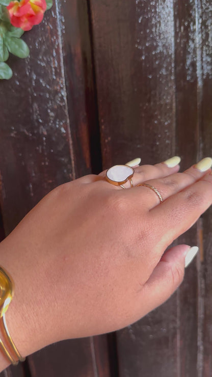 Anillo Piedra Blanca