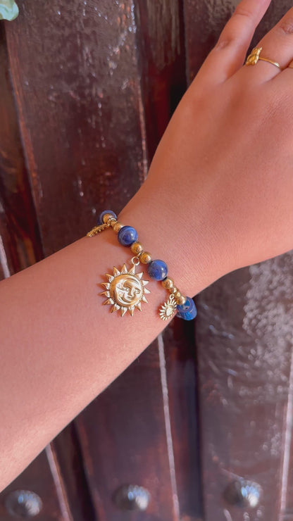 Pulsera Sol azul