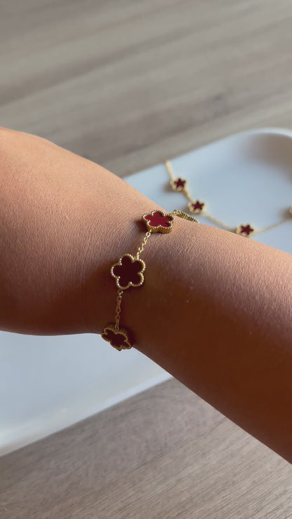 Pulsera Trébol Brown